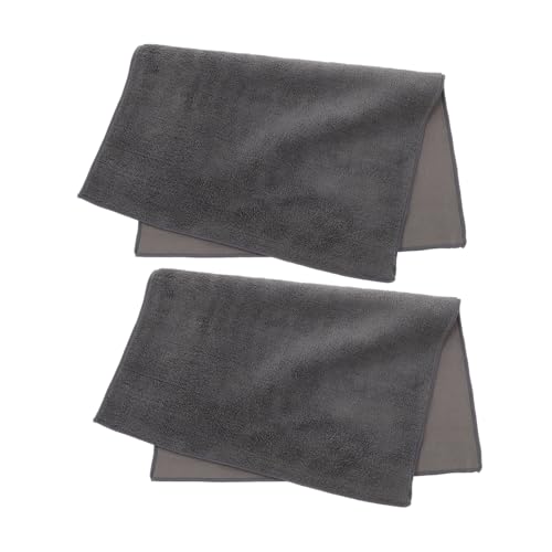 Cabilock 2 Piezas Toalla de Coche Lavar Lavado de Autos Limpieza de Autos Fregar seco Toalla de Limpieza de Coche Toallas de Limpieza para Coche paños de Secado Ante Gris Oscuro