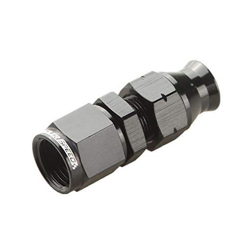 Straight An6 An-6 Female To 5/16" Tube Adapter Fitting Aluminum Black #TOP5