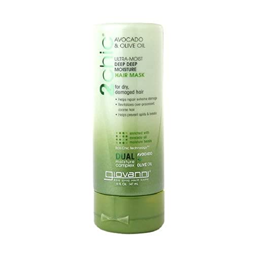 Giovanni 2chic Ultra-Moist Deep Deep Moisture Hair Mask Avocado & Olive Oil 5 fl oz (147 ml) by AB