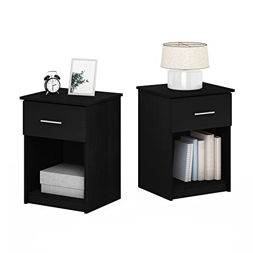 Image of Furinno Tidur Nightstand, 2-Pack, Americano