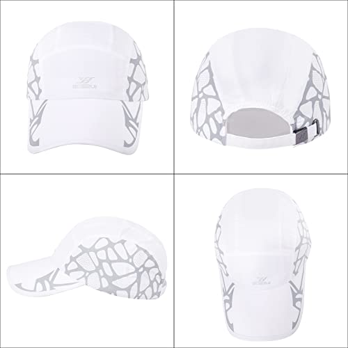 Beorndmy Running Hat Outdoor Sun Protection Hat Mesh Quick Dry Hat Thin Cool Baseball Cap For Women And Men White #TOP5