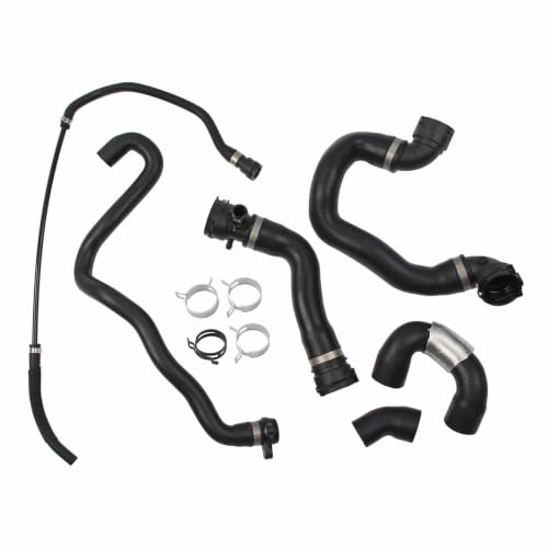 6 Pcs Radiator Coolant Water Hose Pipe Kit with 4 Clamp Fit for X5 X6 135i
