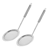 Photo Gallery valiclud 2 pezzi schiumarole in acciaio con maglia fine mesh per separare grassi e schiuma cucchiaio filtrante per zuppe e fritture con manico ergonomico antiscivolo utensile da cucina Photo Gallery valiclud 2 pezzi schiumarole in acciaio con maglia fine mesh per separare grassi e schiuma cucchiaio filtrante per zuppe e fritture con manico ergonomico antiscivolo utensile da cucina