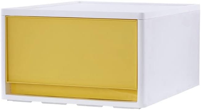 組み合わせた引き出しボックスインナーアート収納ボックス衣料品オーガナイザーボックス季節の収納引き出し靴箱 (Color : Yell