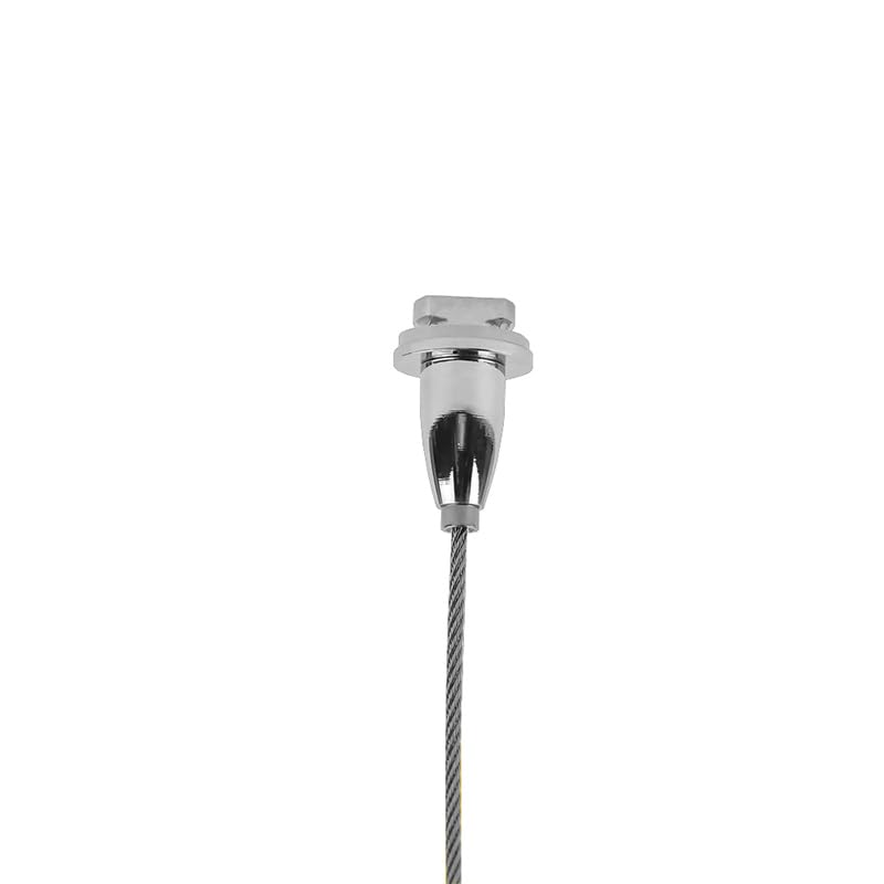 Image of Set of 4 Copper Rotating Buckles with Stainless Steel Cables for Ceiling-Mounted Picture Rail Tracks (59inch)