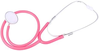 STOBOK Kids Stethoscope Toy Virtual Single-Player Working Stethoscope Doctor Nurse Medical Pretend Play Educational Toys (Pink)