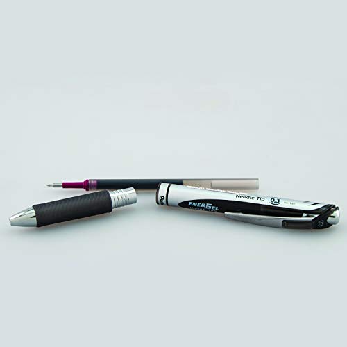 Pentel Refill Ink For Energel Rtx Retractable Liquid Gel Pen Extra Fine Line Needle Tip, 12 Pack, 0.3Mm, Black (Lrn3-A) #TOP4
