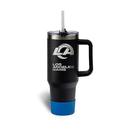 Image of The Memory Company Officially Licensed NFL - Los Angeles Rams 46oz Game Day Tumbler with Laser Engraved Team Logo