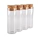 ocpcrn Glass Test Tubes with Cork Stoppers,15 Pack 70ml Glass Test Tubes with Cork Stoppers 37x100mm for Spices, Candy, Crafts