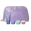 Tatcha's Travel Essentials Set - Trial-Size Bestselling Japanese Skincare - Travel Bag with a Mini Rice Wash, Dewy Skin Cream, Water Cream, and Kissu Lip Mask - TSA Friendly Kit & Gift Set
