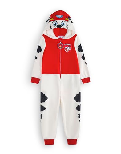 Grenouillère Paw Patrol Marshall pour garçons et filles pyjama blanc et rouge
