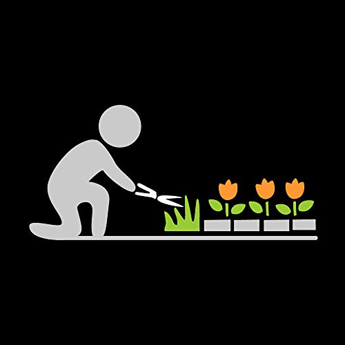 Fiskars Tesouras de grama com alavanca elétrica – Lâmina serrilhada de 12,7 cm, tesoura de corte de