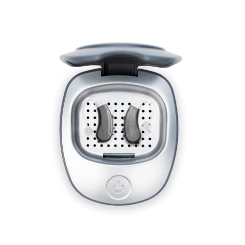 Lexie Lumen Otc Hearing Aid & Electronic Hearing Aid Dryer Bundle - Bluetooth Hearing Aid With Slim Tube For Invisible Fit And Smartphone Control - Includes Uv Light Hearing Aid Dryer (Metallic Black) #TOP5