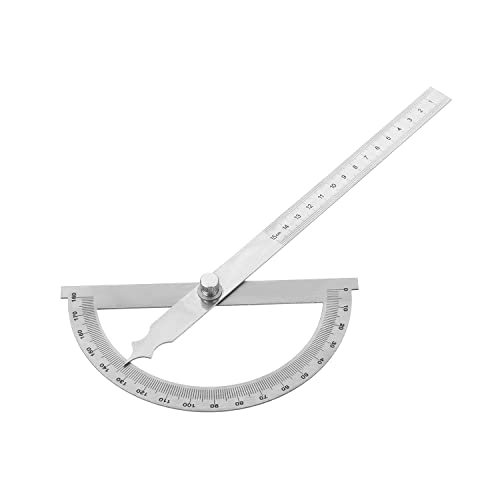 Transportador de acero inoxidable 180° con brazo ajustable 15 cm miniatura 1