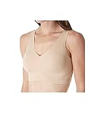 Calvin Klein Women's Invisibles Lightly Lined V Neck Bralette Bra, -bare, M