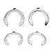 Multi-Wits 4PCS Aluminum Alloy Horseshoes, Lightweight and Horse Riding Accessory for Racecourse and Farm, Non Slip and Wear Resistant (4)