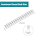 iMeistek Aluminiumstäbe, 6mm Durchmesser 250mm Länge Aluminium Rundstangen für DIY Modelle (5 Stück)