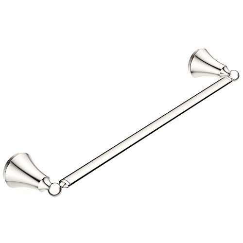 Moen YB5224NL Wynford 24-Inch Single Towel Bar, Polished Nickel