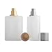 Enslz Frosted Glass Bottle Perfume Atomizer Refillable Spray Empty Perfume Bottle for Men and Women (Glod 100ml)