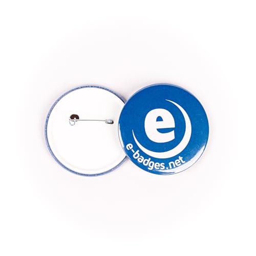 Buttonmaschine für 58mm Pins mit 500 Kunststoff-Rückseiten