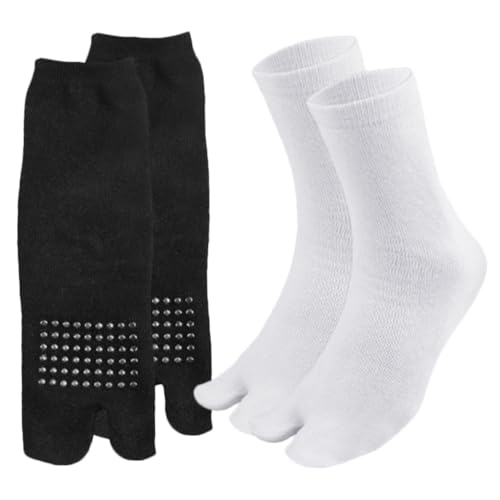 Gogogmee Womens Socks Toe Socks for Women Toe Separator Socks Non-skid Toe Socks Women Size 6-10