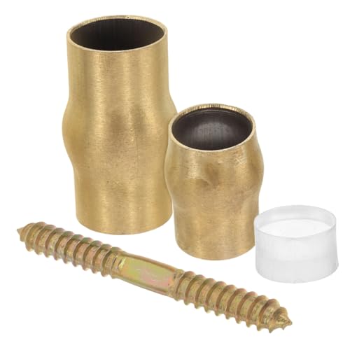 IWOWHERO Ordinary Elderly Crutch Joint Set DIY Walking Stick Hardware Sturdy Brass Tip Anti-Slip Ferrules