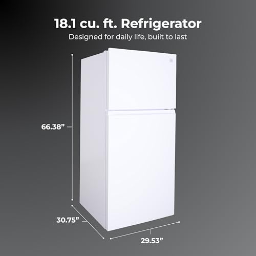 Kenmore 30 in. 18.1 cu. ft. Capacity Refrigerator/Freezer with Adjustable Glass Shelving, Humidity Control Crispers, Ice - Additional View