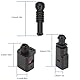 Anlseiod 1J0973802 2-polig Männliche Weibliche Kabelbaumstecker Anschlüsse mit Klemmen und Dichtungen kompatibel mit S-koda V-W Audi A1 A3 Seat auto Stecker-Buchsen Anschluss kit A8 1J0973702