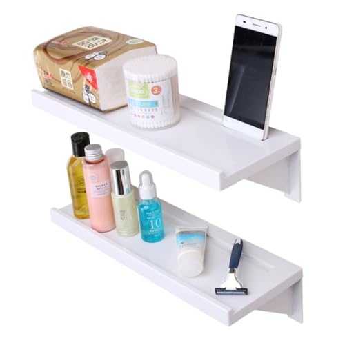 Étagères murales à ventouses multifonctionnelles en plastique résistant pour petits objets - 2