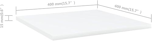 Miniatura 507 de Juego de 4 tableros de estantería, paneles de repuesto, unidades de almacenamiento, estantes de exhibición organizadores, gris hormigón, 31.5 x 11.8