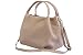 AmbraModa borsa a mano di donna, borsa a tracolla, borsa a spalla italiana in vera pelle dollaro GL023 (rosa antico)