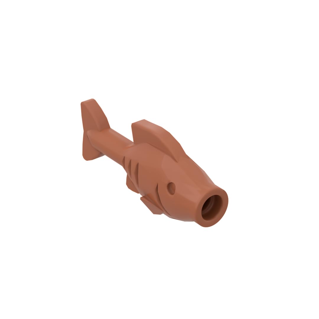 Gobricks Animals Small Fish 50PCS Compatible with Lego 64648 GDS-2120 Classic Bulk Toy MOC Color:Dark Orange 38 โ image 1