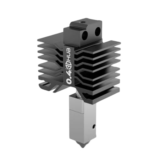 3DHUB Maker Series Replacement Hotend with Titanium heatbreak for Bambu Lab X1/P1 Series 3D Printers (Plated Copper, 0.80mm, Thermal Conductivity: 330 W/m·k Mohs Hardness: 6.0)