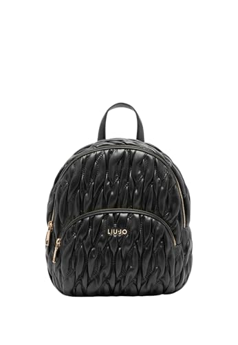 Sac à dos noir Liu Jo Aide ECS, l'excellence des finitions pour femme