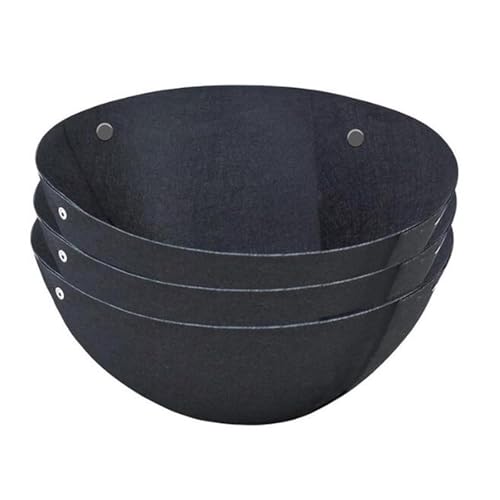 3 Pieces Felt Hanging Planter Liner Hanging Basket Linings Simple Decorative Planter Liner Replacements for Outdoor Balcony, M