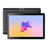 Tablet PC, Veidoo 10 Inch Android Tablet, 10.1 inch IPS Screen, Dual Camera, WiFi/GPS/OTG/Bluetooth, 3G Phone Call Dual SIM Card Slots, 5000mAh Battery (16GB, Black)