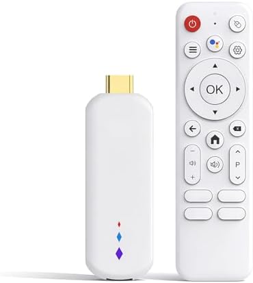 Decumeby 4K TV Box, Android 14 Streaming Media Player with Voice Remote, Portable Smart TV Stick for Netflix Home Theater Entertainment
