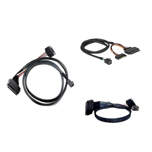 Cable interno SFF-8643 a U.2 SFF-8639 con conector SATA 15 pin 0.5 m miniatura 2