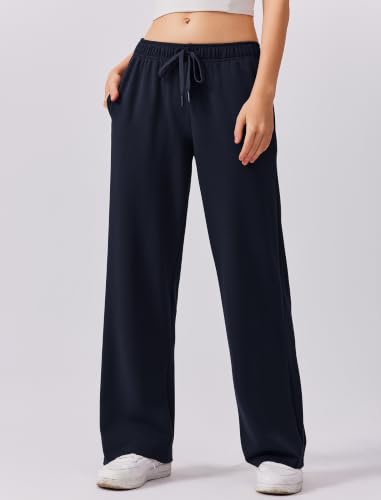Image of PINSPARK 2 Piece Sets for Women 1 /4 Zip Lounge Matching Set Fall Outfits | Oversized Sweatshirt, Long Sleeve Pullover, Wide Leg Pants with Drawstring Pockets, Sweatsuit, 2026 Travel Airport Tracksuit