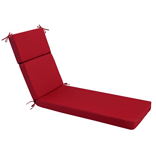 idee-home Cojines para tumbona de exterior, cojín para silla de salón de 72 pulgadas de largo x 21 pulgadas de ancho x 3 pulgadas de profundidad, impermeable, para muebles de patio y piscina