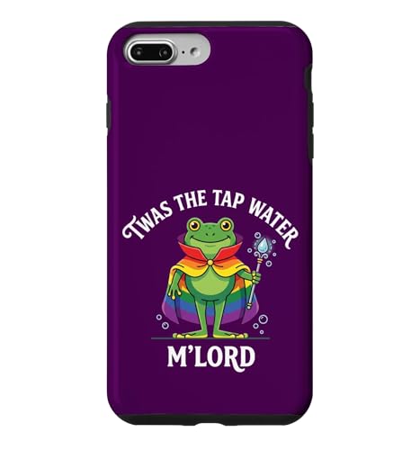 Twas the Tap Water Funny Frog LGBTQ Pride Month �X�}�z�P�[�X iPhone 7 Plus/8 Plus �p