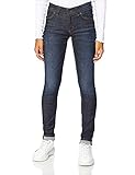 Slim Fit Jeans im Baumwoll-Mix mit dunkler Waschung und glatter Oberfläche