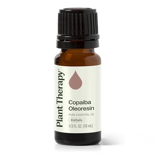 Plant Therapy Copaiba Oleoresin 10 mL (1/3 oz) 100% Pure Undiluted Aromatherapy Soothing Natural Pain Relief and Skin Care