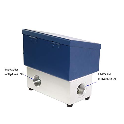 XZT 6000PSI 100 GPM Inline Digital Hydraulic Flow Meter,Hydraulic Pressure Test kit, Flow Test for Excavator, Pump,Cylinder,Hydraulic Valve,Motor (400L / 100Gallon)