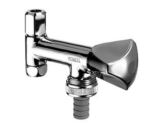 Schell Geräteventil für Eckventile mit Dreikanthaubengriff mit RV 3/8" chrom