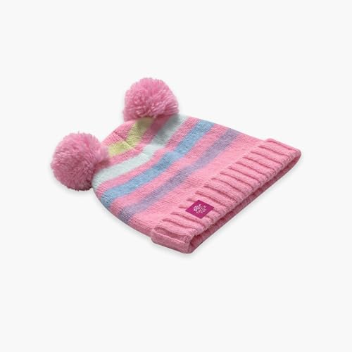 Turtle Fur Toddler Pom Party Recycled Polyester Blend Girls Winter Hat2