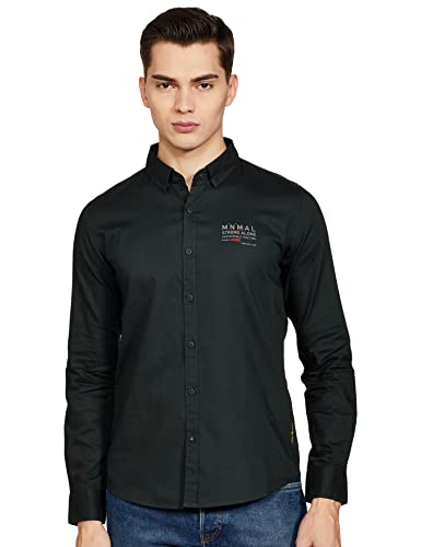 Image of Spykar Men's Printed Slim Fit Shirt