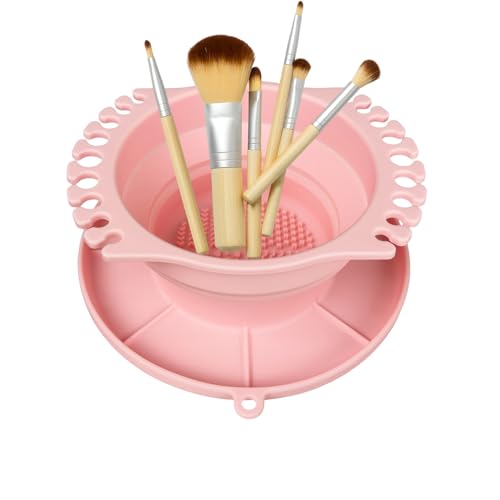 Paint Brush Cleaner Cup, Foldable Silicone Non Spill Brush Washer for Artists, Painters, Kids, Teens, and Adults, Portable Art Tool for Acrylic, Watercolor, Oil Painting, Home, Studio, Classroom