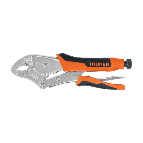 Curved Jaw Locking Pliers Non-Slip Grip 10" -  Truper, PPT-10CX