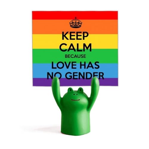 Support mémo transgenre et bisexuel grenouille LGBT pour bureau